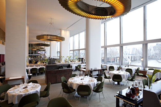 A view of the restaurant at Skylon