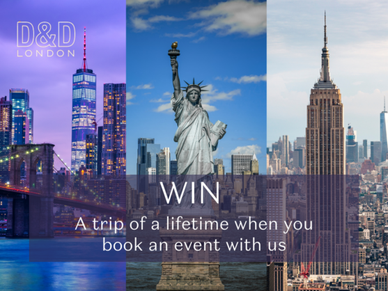 WIN A TRIP TO NEW YORK WHEN YOU BOOK AN EVENT